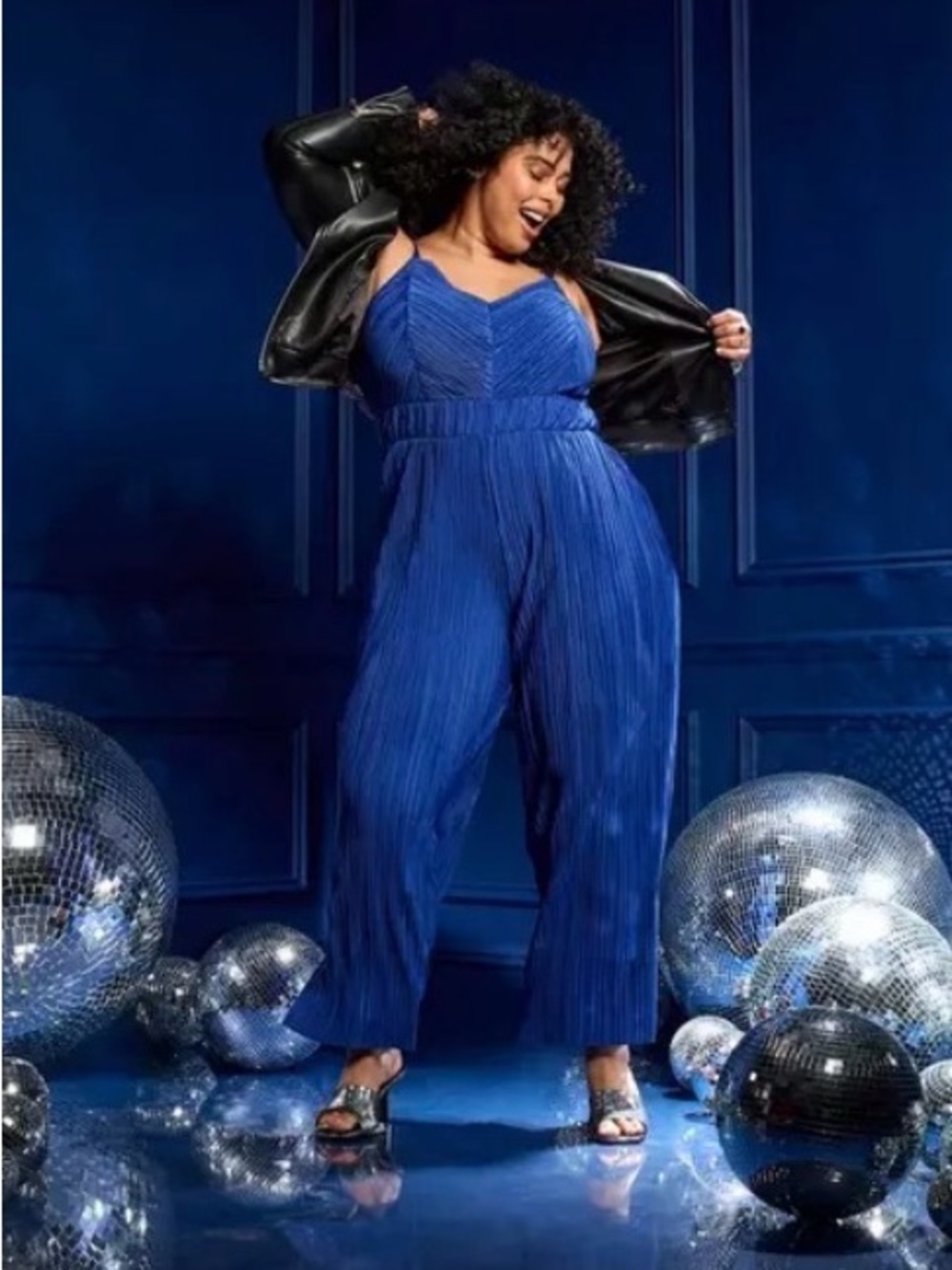 NWT Torrid Chiffon Pleated Jumpsuit